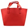 Borsa in Feltro media rosso ottima come base da personalizzare e decorare