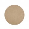 Fondi rotondi per borsa in eco pelle Ø 16cm colore beige chiaro