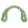 Manici per borse a semicherchio in plastica effetto marmorizzato 19cm verde prato