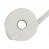 Fettuccia in Velluto elasticizzato Bianco ideale per borse all'uncinetto "Pizza" da 200gr.