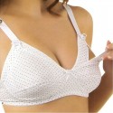 Reggiseno per Allattamento Mamma Plus, puro cotone fantasia pois