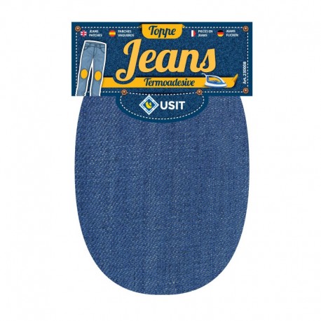 Toppe Jeans termoadesive in tessuto denim - Usit