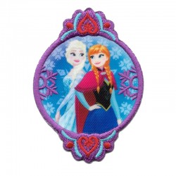 Disney© Frozen Elsa e Anna toppa ovale termoadesiva