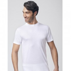 T-Shirt Manica Corta scollo a V in Cotone Felpato - Navigare Intimo