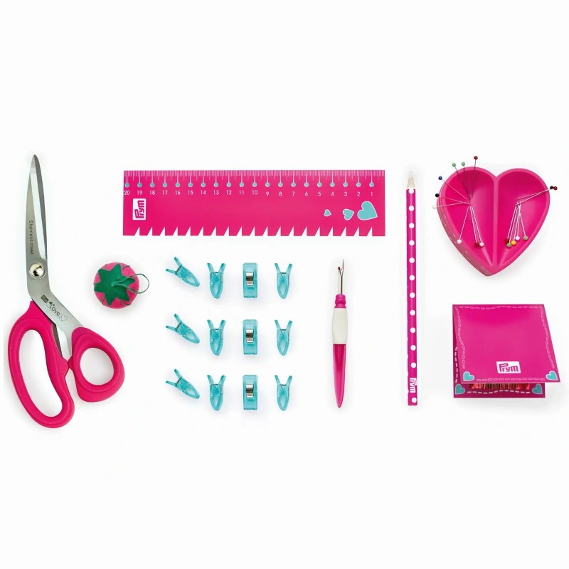 Starter kit rosa per il cucito adatto per principianti by Prym Love