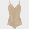 Body modellante Charme in tessuto contenitivo jacquard nudo - 1811 Charme Intimo