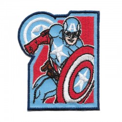 Capitan America Marvel Avengers toppa patch ricamata