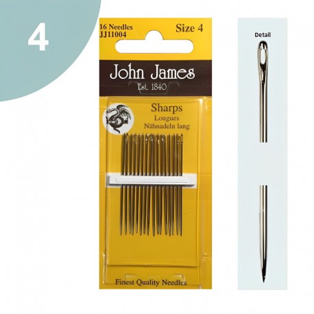 Aghi lunghi per cucire a mano misura 4 alta qualità - JJ11004C John James