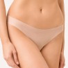 Slip brasiliano taglio vivo in cotone organico colore nudo - Golden Lady